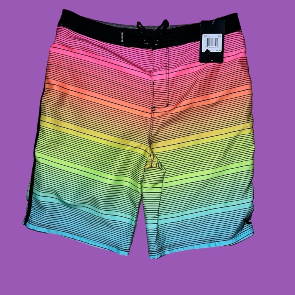 Nwt, Big Boy’s, multicolored, neon swim shorts 🩳 by Hurley